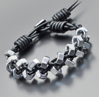 Браслет в стиле Chan Luu, из стальных гаек 10 mm 4148