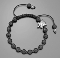 Браслет shamballa Шамбала с шармом черепаха и камнями шунгита Rico La Cara 5186