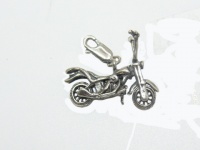 Подвеска кулон "Мотоцикл Harley-Davidson" серебро