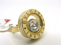 Кольцо из стали позолота BVLGARI