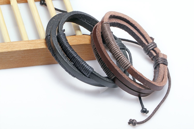  мужские и женские кожаные браслеты на завязках в стиле этнос, hand Made 